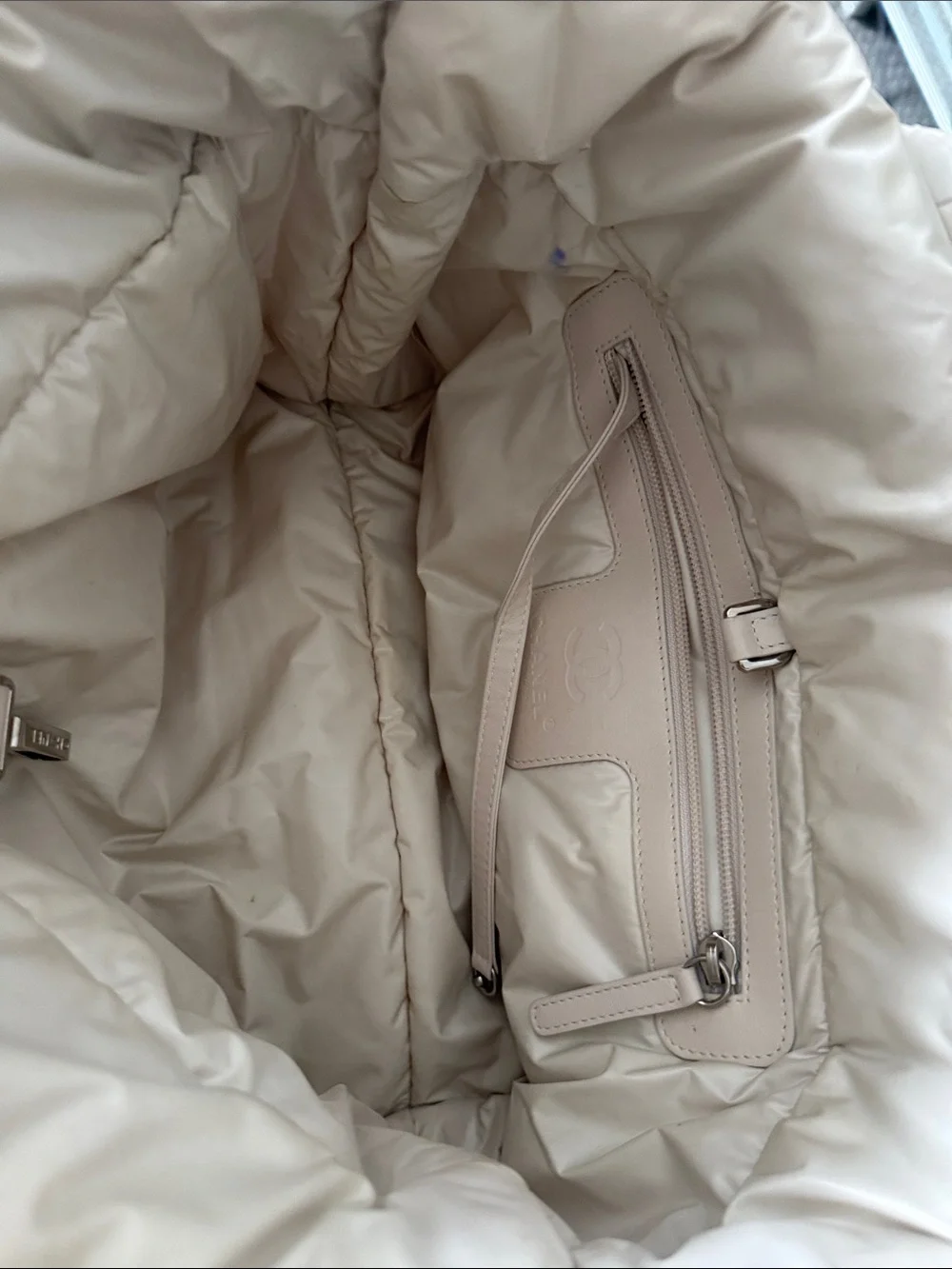 CHANEL Multicolor Tweed & Cream Top-Handle Tote